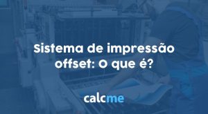 sistema de impressão offset