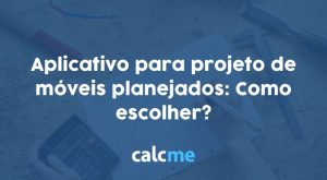 Aplicativo para projeto de móveis planejados