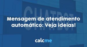 Mensagem de atendimento automático