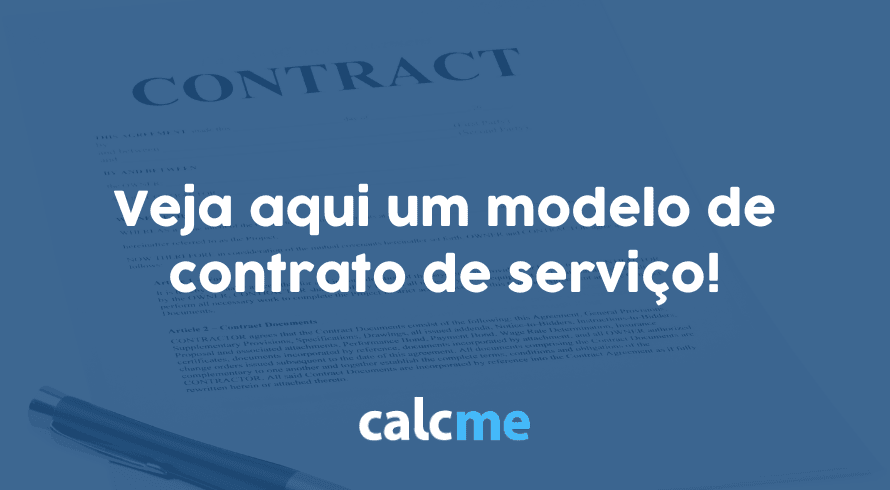 modelo de contrato de serviço